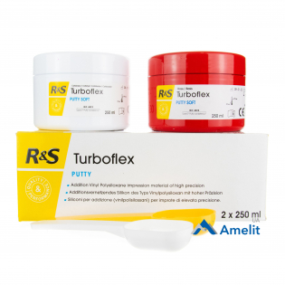 Відбиткова маса Turboflex Putty Soft (R&S), набір: база 250 мл + каталізатор 250 мл